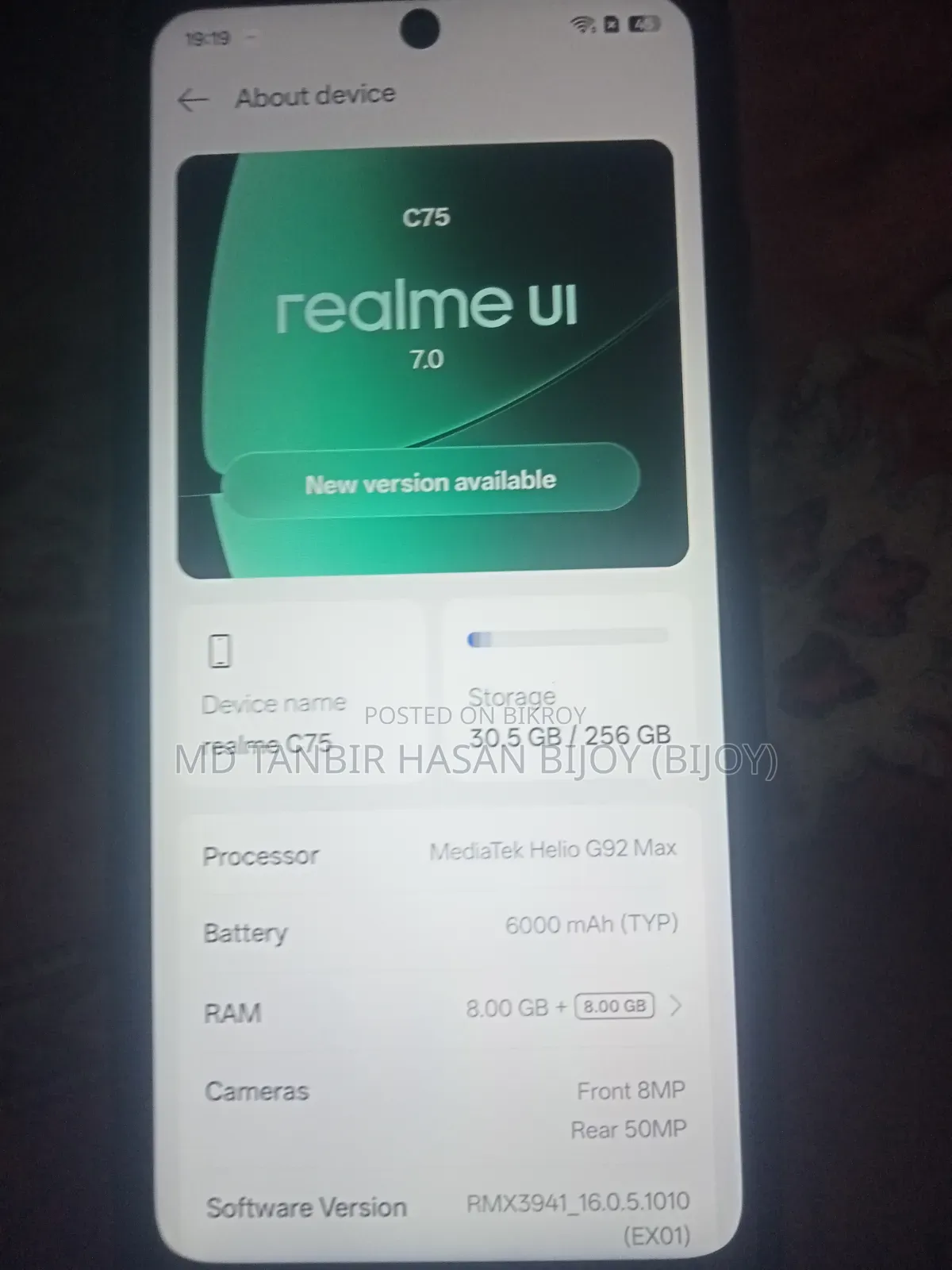 Realme C75 256 GB Rose Gold