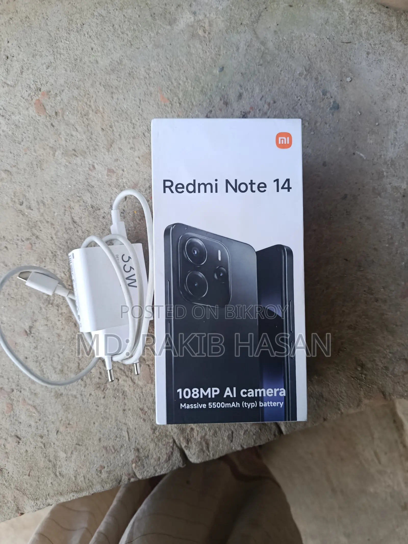 শাওমি রেডমি নোট ১৪ ফোরজি ২৫৬ জিবি ব্ল্যাক