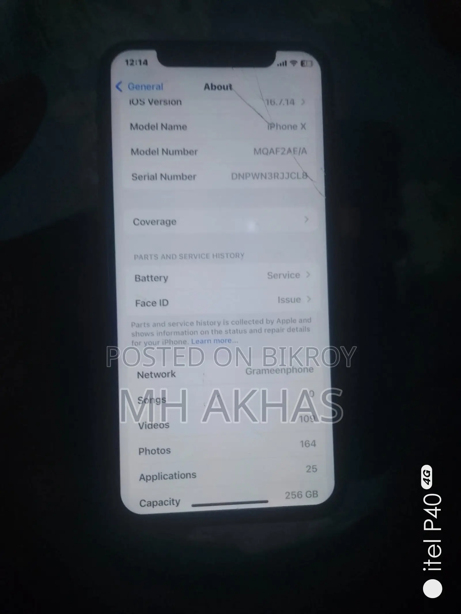 Apple iPhone X 256 GB Black