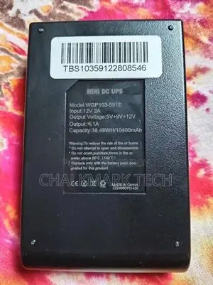 WGP 10400mAh Mini DC UPS for WiFi Router & ONU