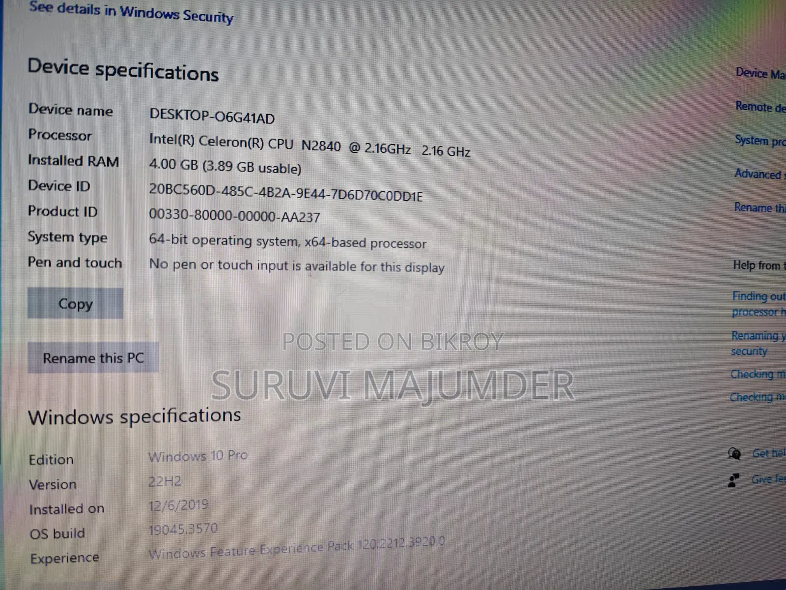 Laptop Asus X551MA 4GB Intel Celeron HDD 500GB