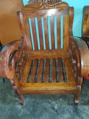 Five-Seat Wooden Sofa Set