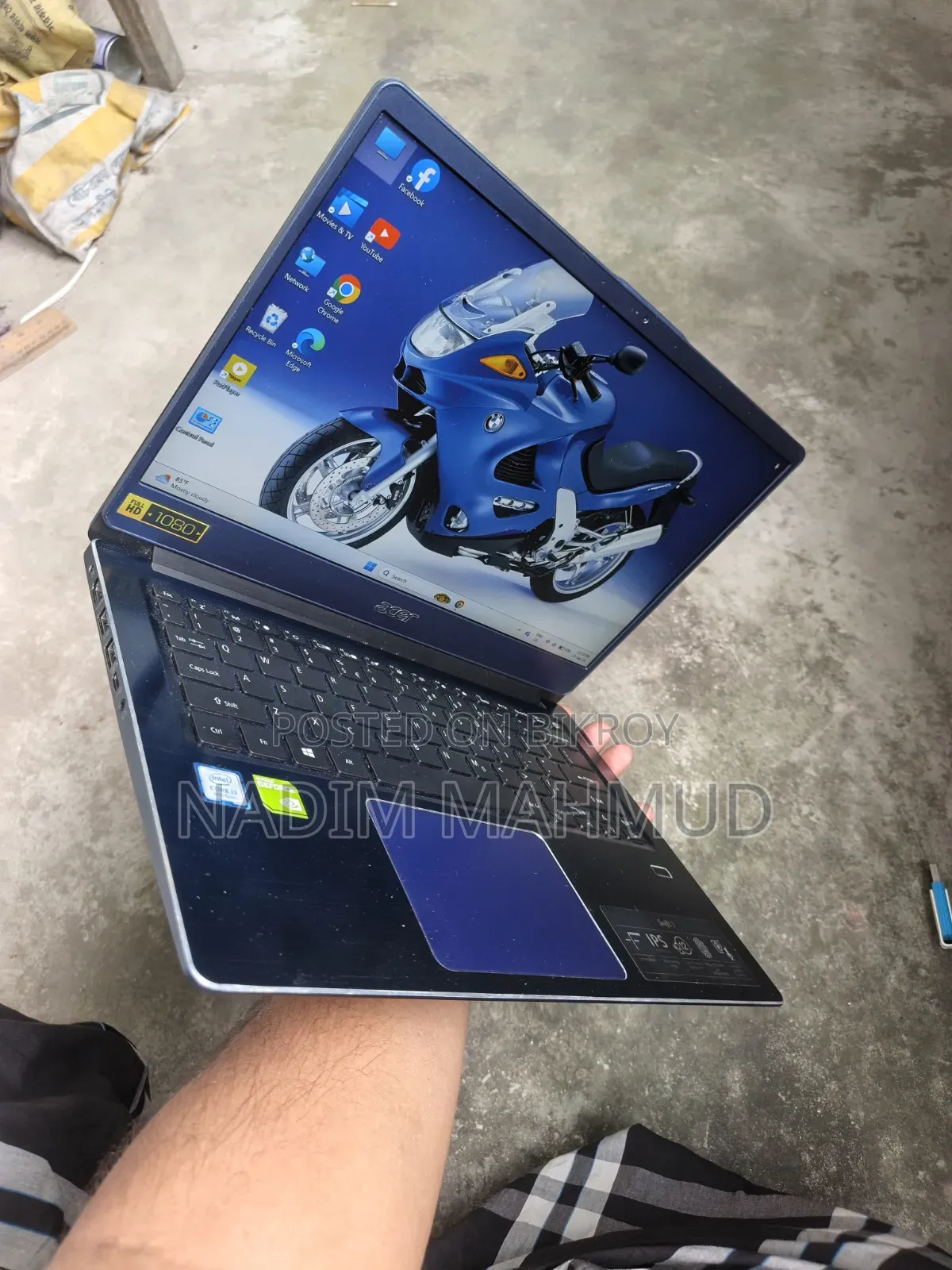 ল্যাপটপ এসার সুইফট ৩ ৪জিবি ইন্টেল কোর আই৩ এসএসডি ২৫৬জিবি