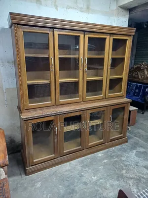 Teak Wood Wall Showcase 6/6 Feet