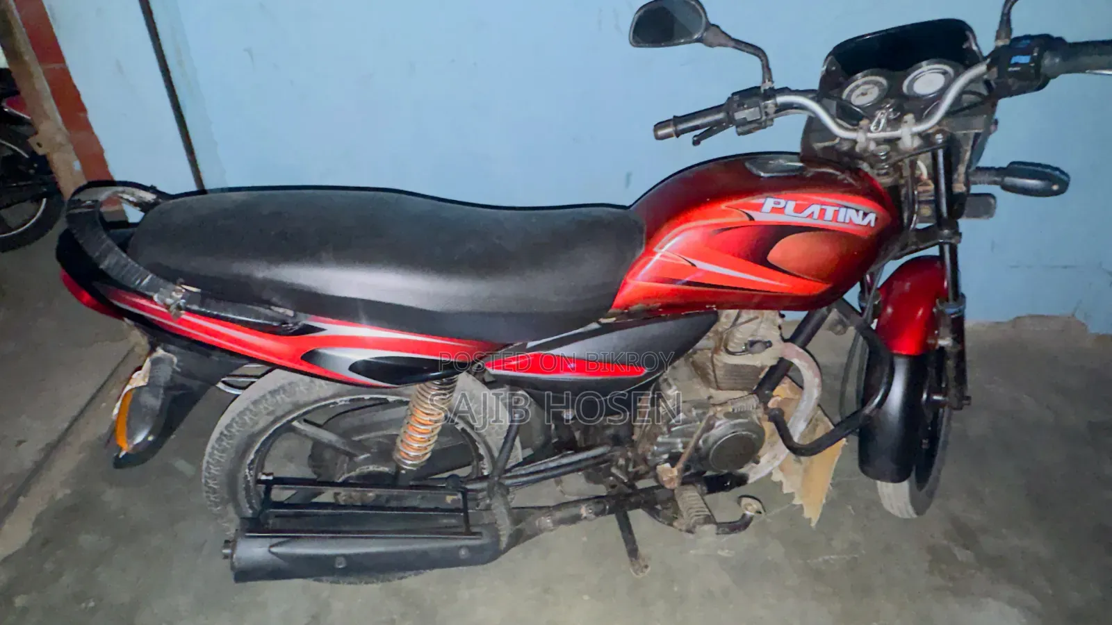Bajaj Platina 100 2015 Red