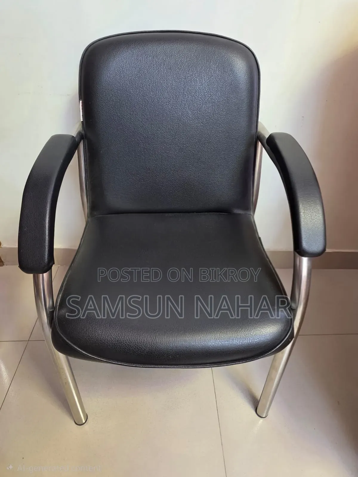 2 Leather Office / Study Chairs.