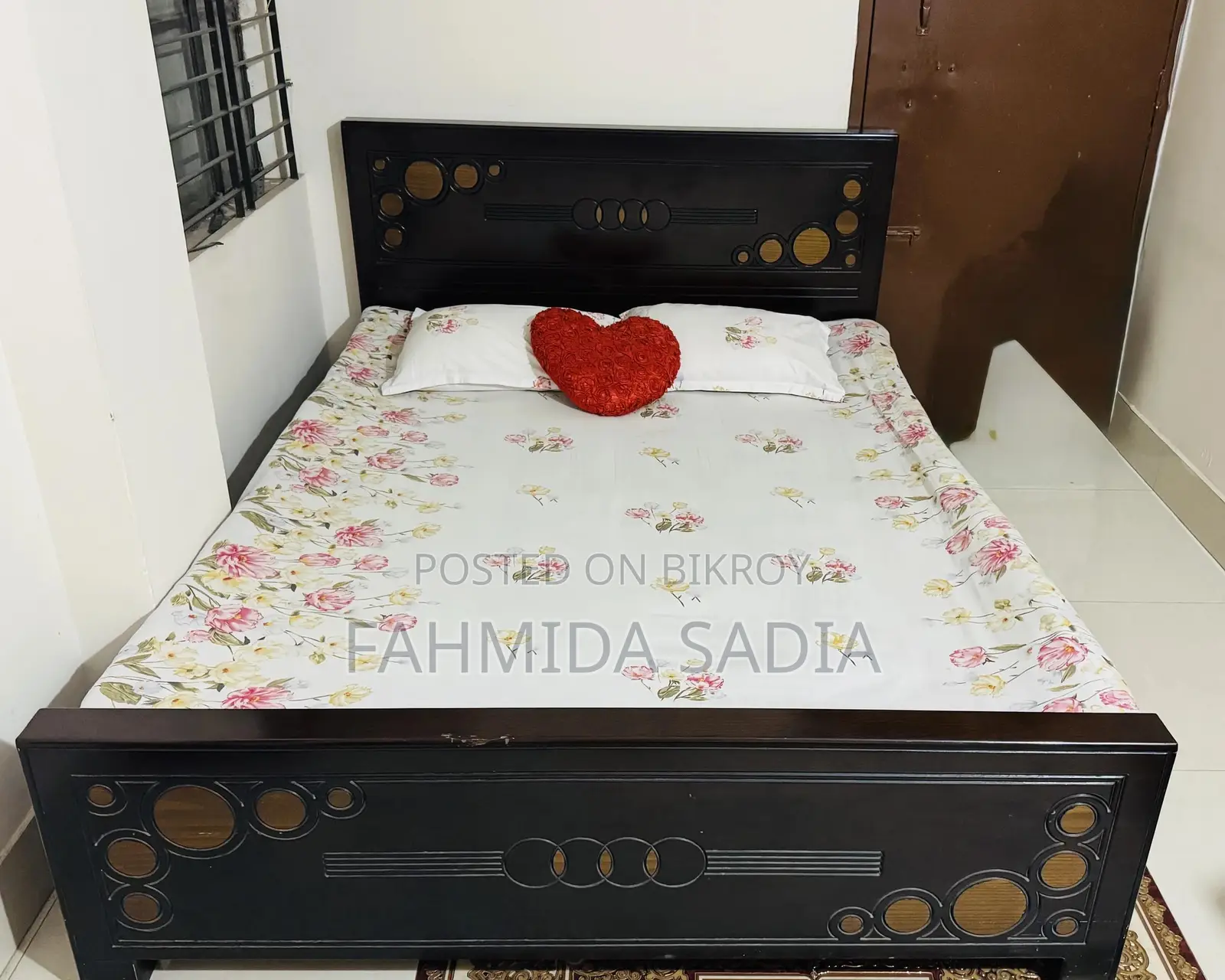 Heavy Strong Malaysian Wood Bed for Sale