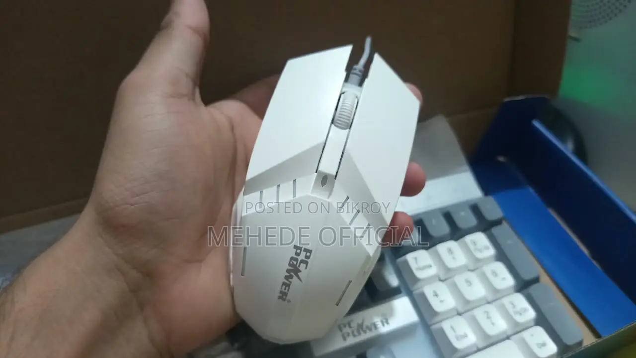 PC Power KM02W Wired Gaming Keyboard & Mouse Combo