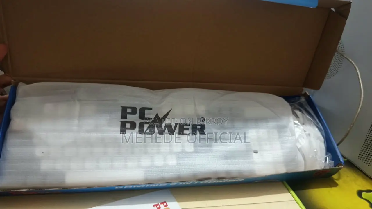 PC Power KM02W Wired Gaming Keyboard & Mouse Combo