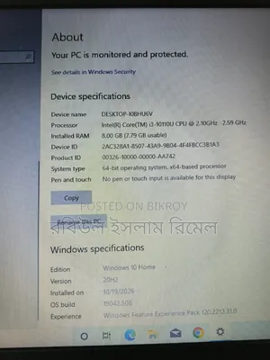 Laptop 8GB Intel Core i3 SSHD+SSD 500GB