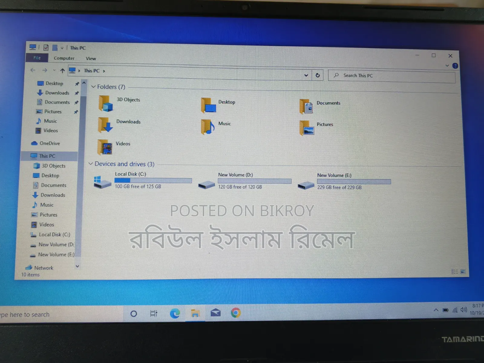 Laptop 8GB Intel Core i3 SSHD+SSD 500GB