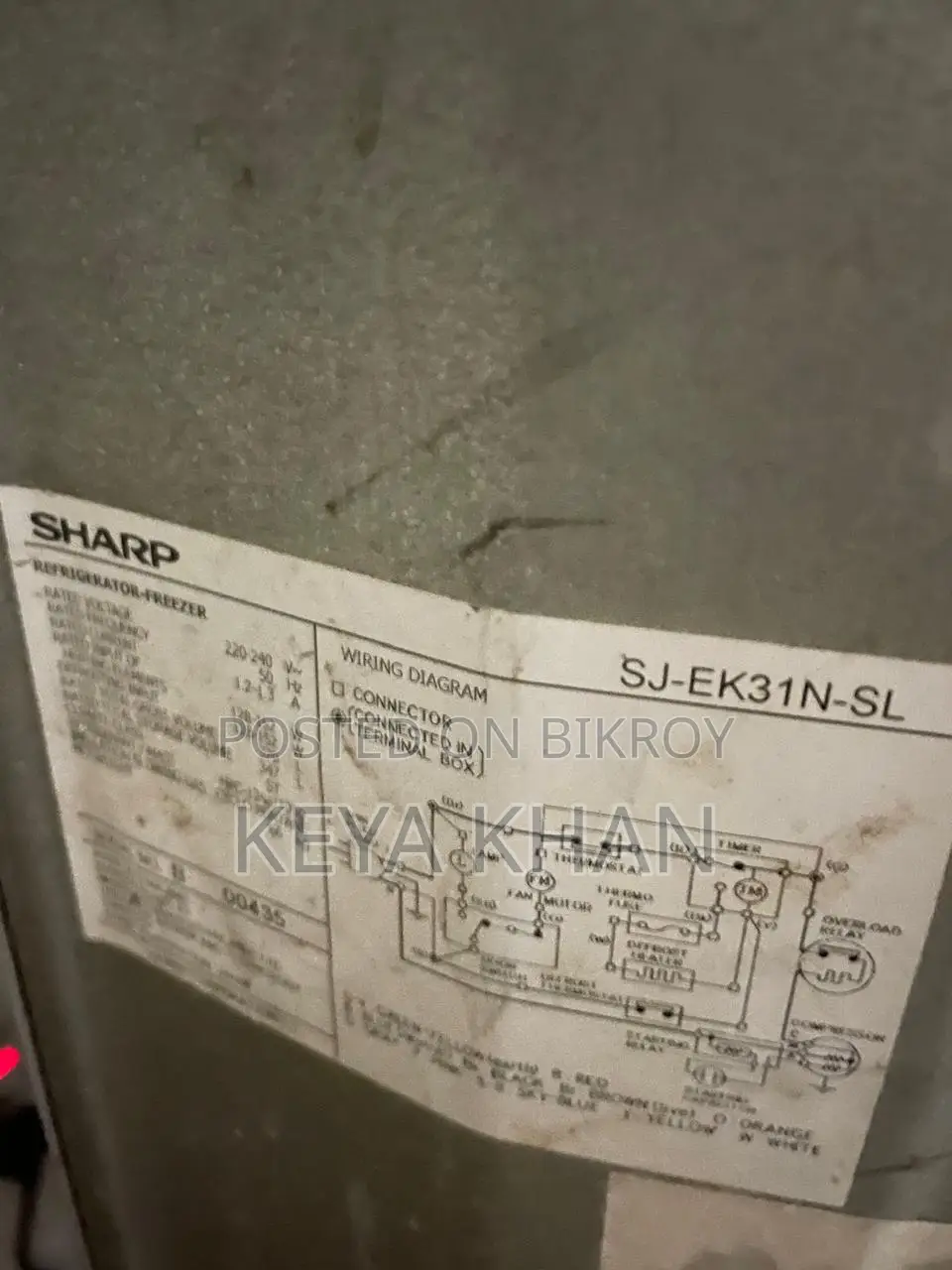 Sharp Fridge 15 Cubic Feet