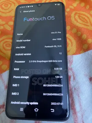Vivo S1 Pro 128 GB Black