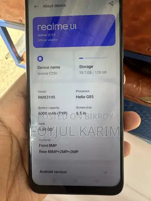Realme C25s 128 GB Black
