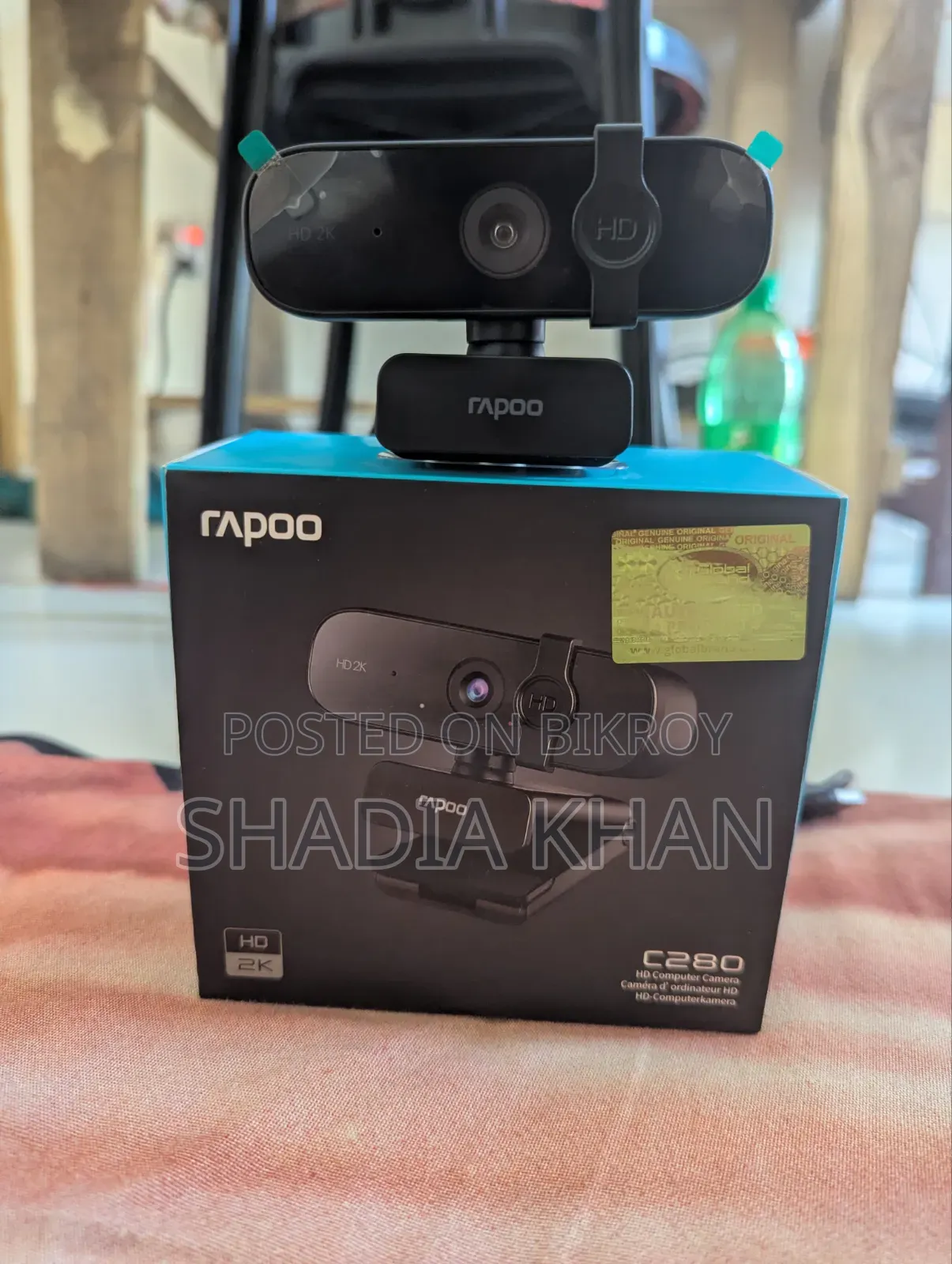 Rapoo C280 HD 2K Webcam – Unused, Open Box, Original Box Included