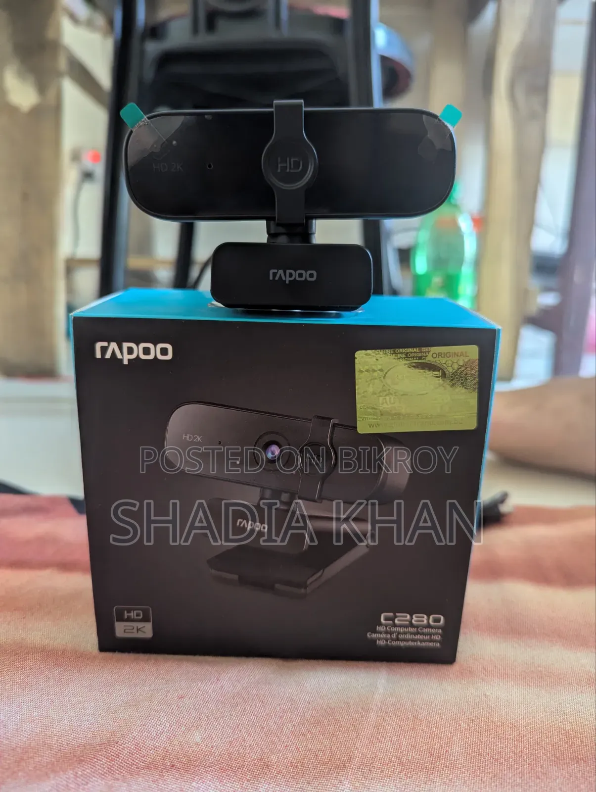 Rapoo C280 HD 2K Webcam – Unused, Open Box, Original Box Included