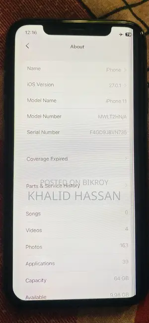 Apple iPhone 11 64 GB Black