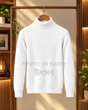 Premium Ribbed High Neck Sweater