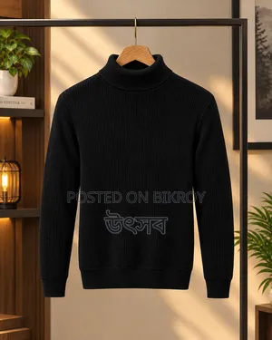 Premium Ribbed High Neck Sweater