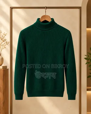 Premium Ribbed High Neck Sweater