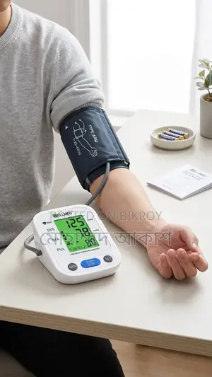 WellMed Upper Arm Digital BP Machine With Voice Function, LCD Display