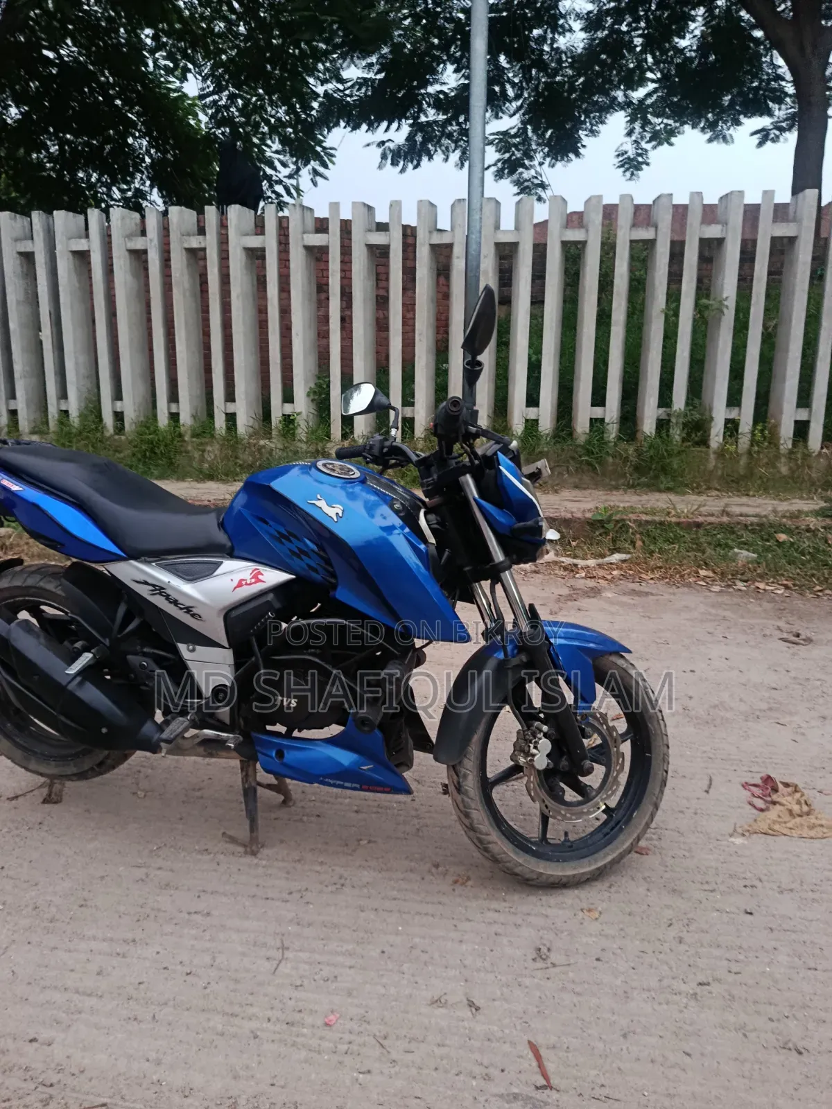 TVS Apache RTR 160 4V 2018 Blue