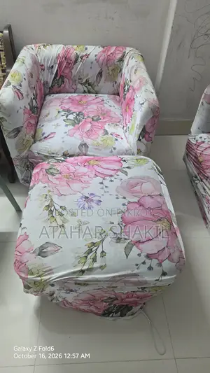Beautiful Design 4-Seater (3+1) Sofa Set with 1 Ottoman
