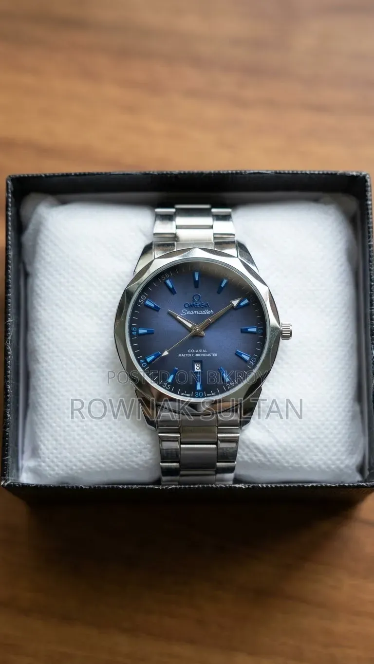 Unused OMEGA Seamaster Look Steel Watch Fully New Unused (Boxed)
