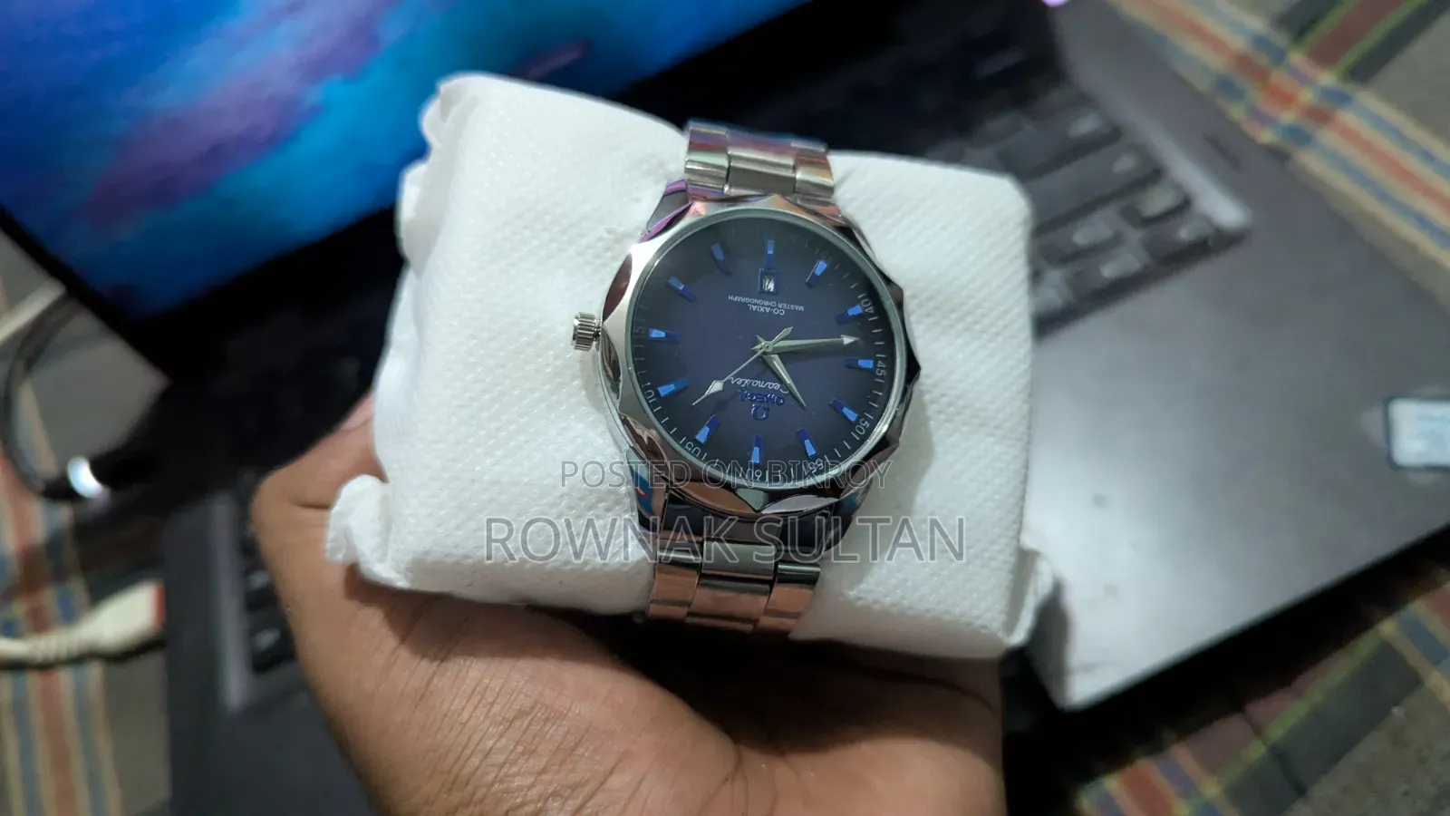 Unused OMEGA Seamaster Look Steel Watch Fully New Unused (Boxed)