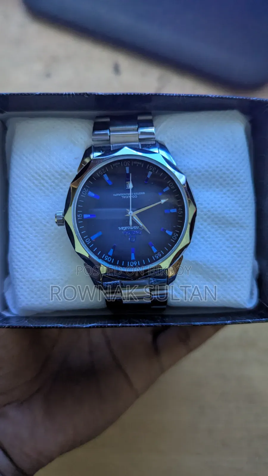 Unused OMEGA Seamaster Look Steel Watch Fully New Unused (Boxed)