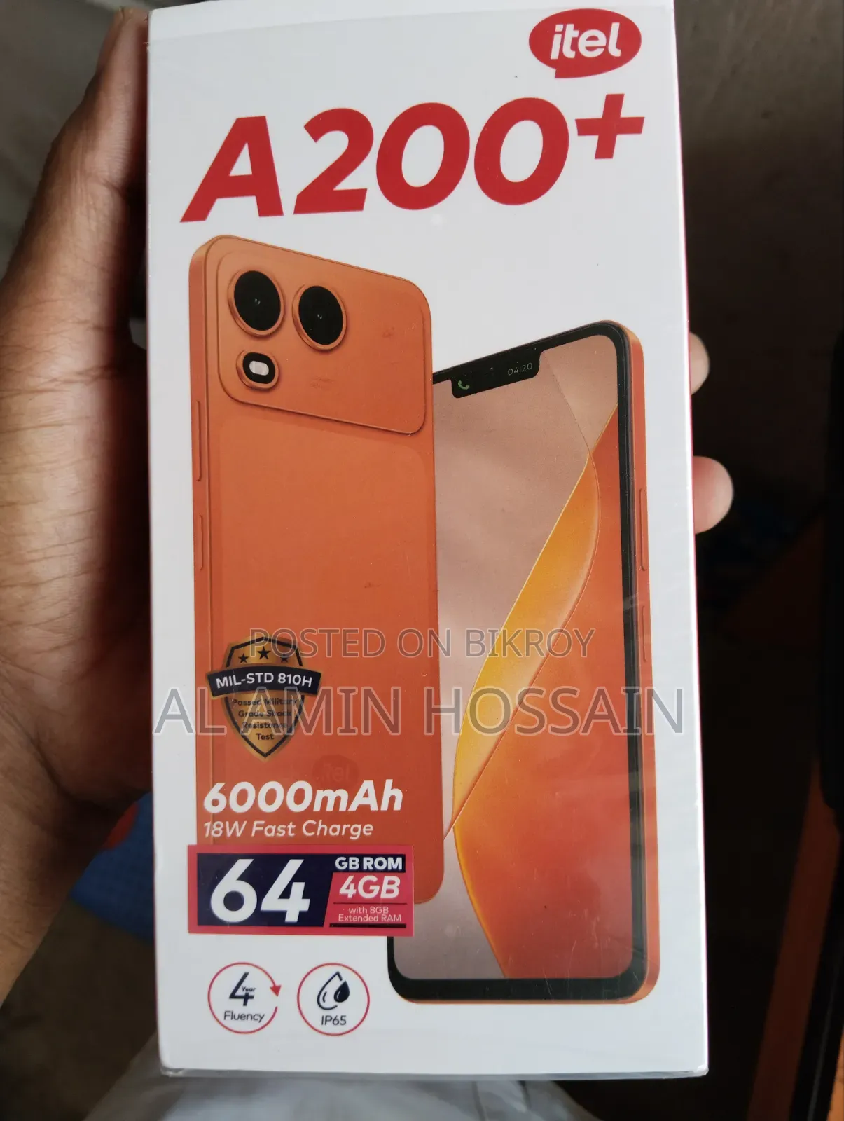 Itel A200+ 64 GB Orange