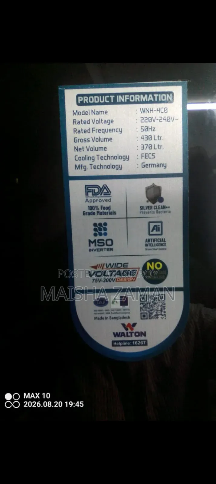 Walton Fridge