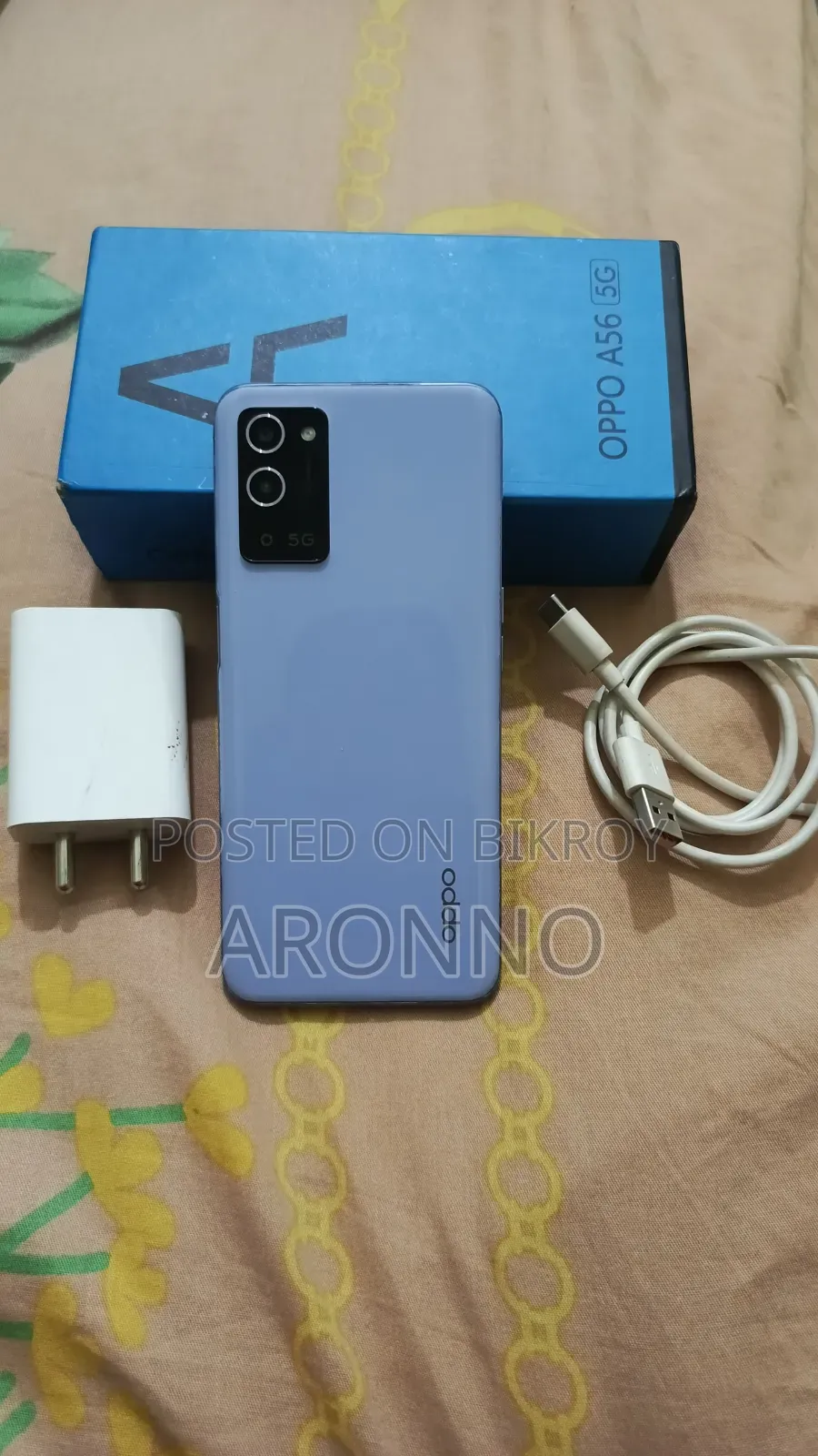 New Oppo A56 5G 256 GB Blue