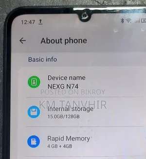 ওয়ালটন নেক্সজি এন৭৪ ১২৮ জিবি গ্রে