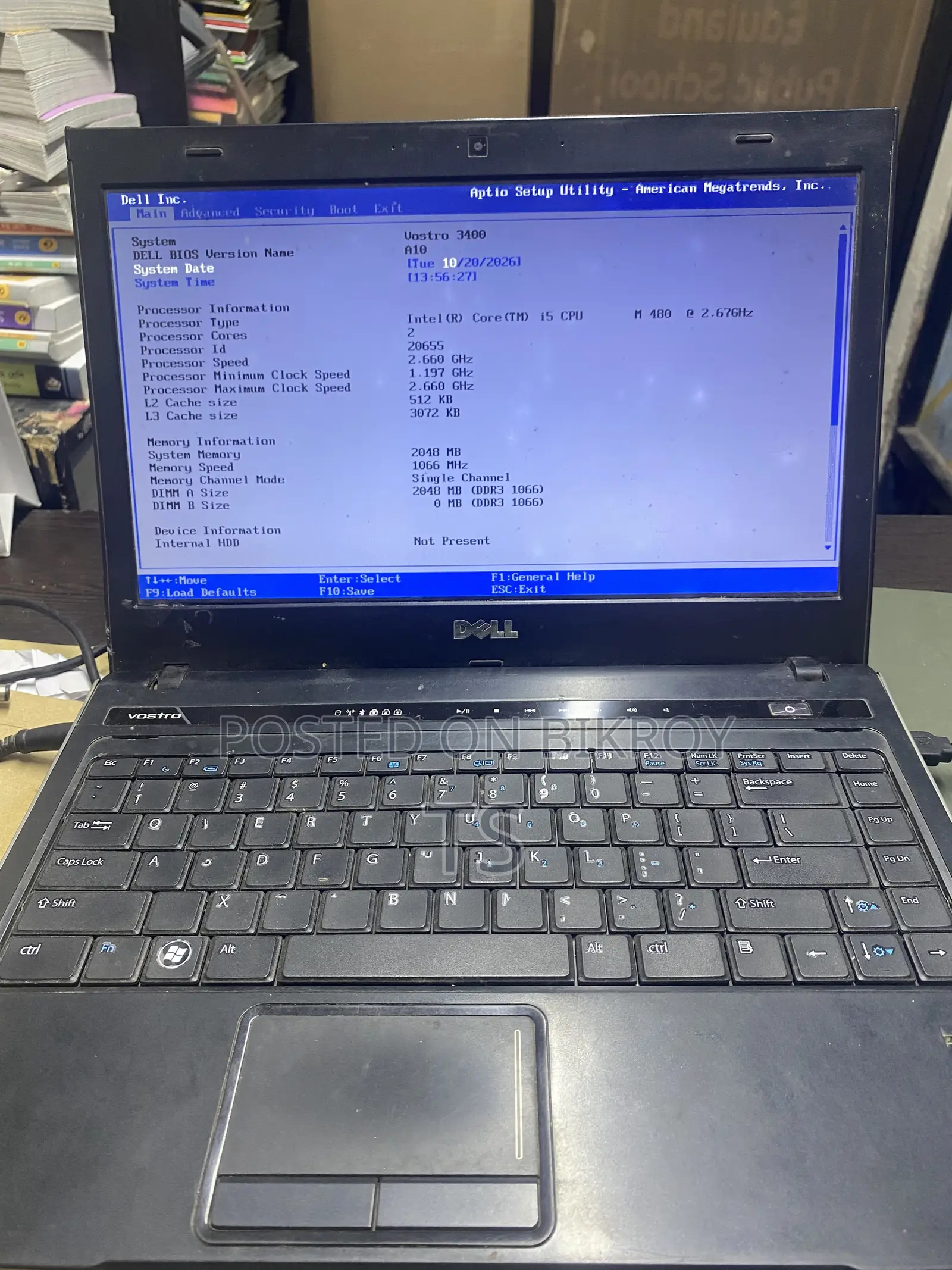 Laptop Dell Vostro 14 3400 4GB Intel Core i5 HDD+SSD 500GB