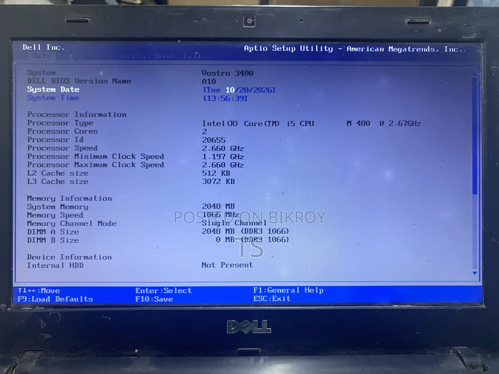 Laptop Dell Vostro 14 3400 4GB Intel Core i5 HDD+SSD 500GB