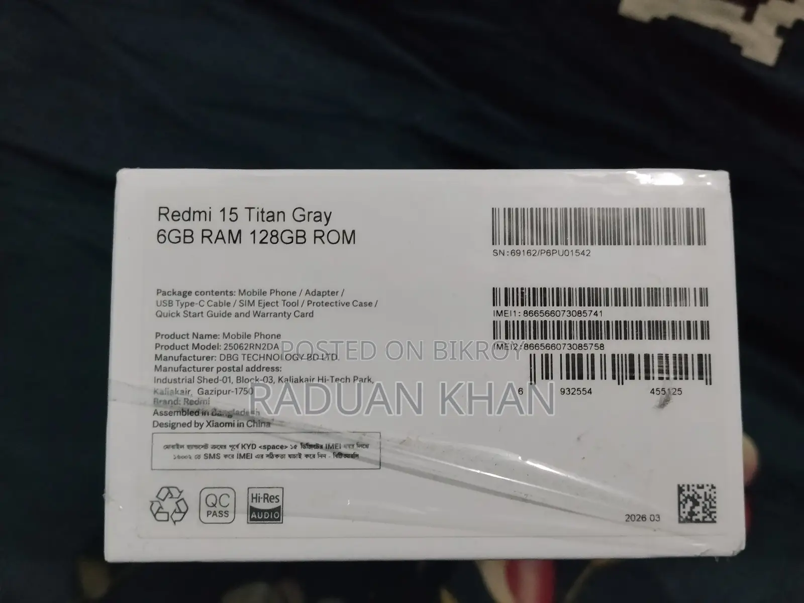 New Xiaomi 15 256 GB Gray