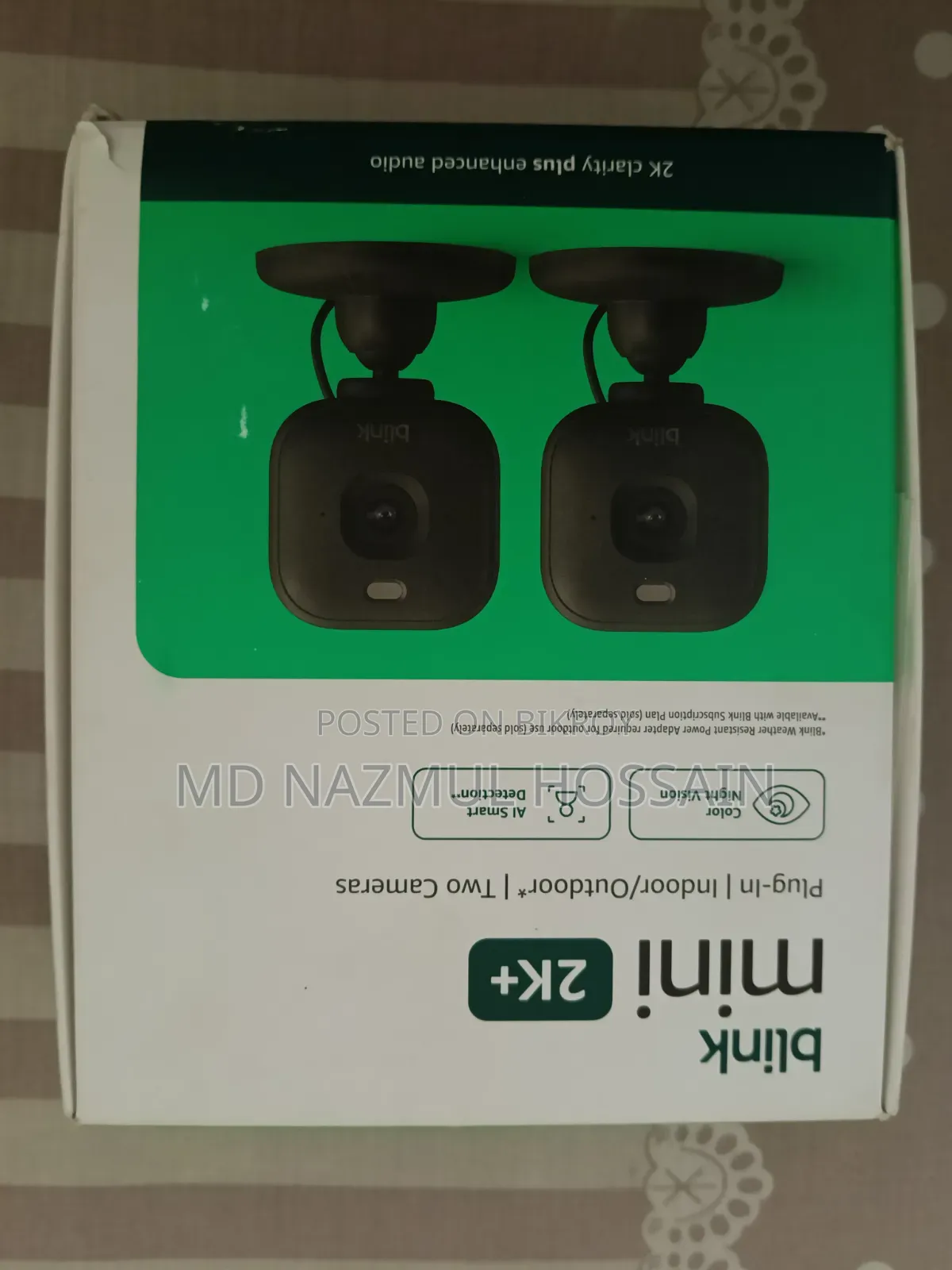 Blink Mini 2K Plug-in Indoor/Outdoor * Two Cameras