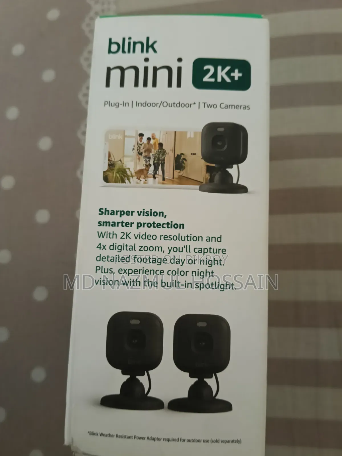 Blink Mini 2K Plug-in Indoor/Outdoor * Two Cameras