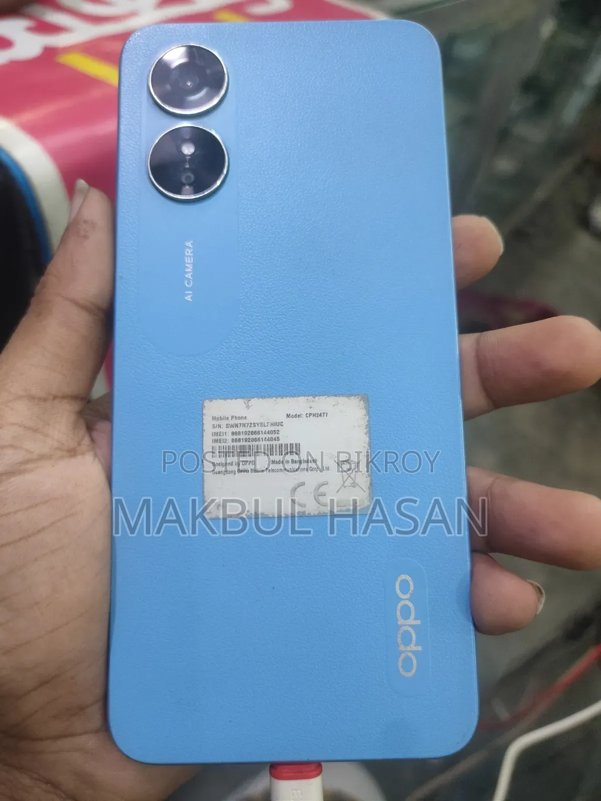 Oppo A17 64 GB Blue