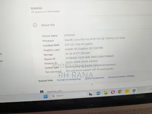 ল্যাপটপ এইচপি স্পেকট্রার এক্স২ ৮জিবি ইন্টেল কোর এম ইএমএমসি ৫০০জিবি