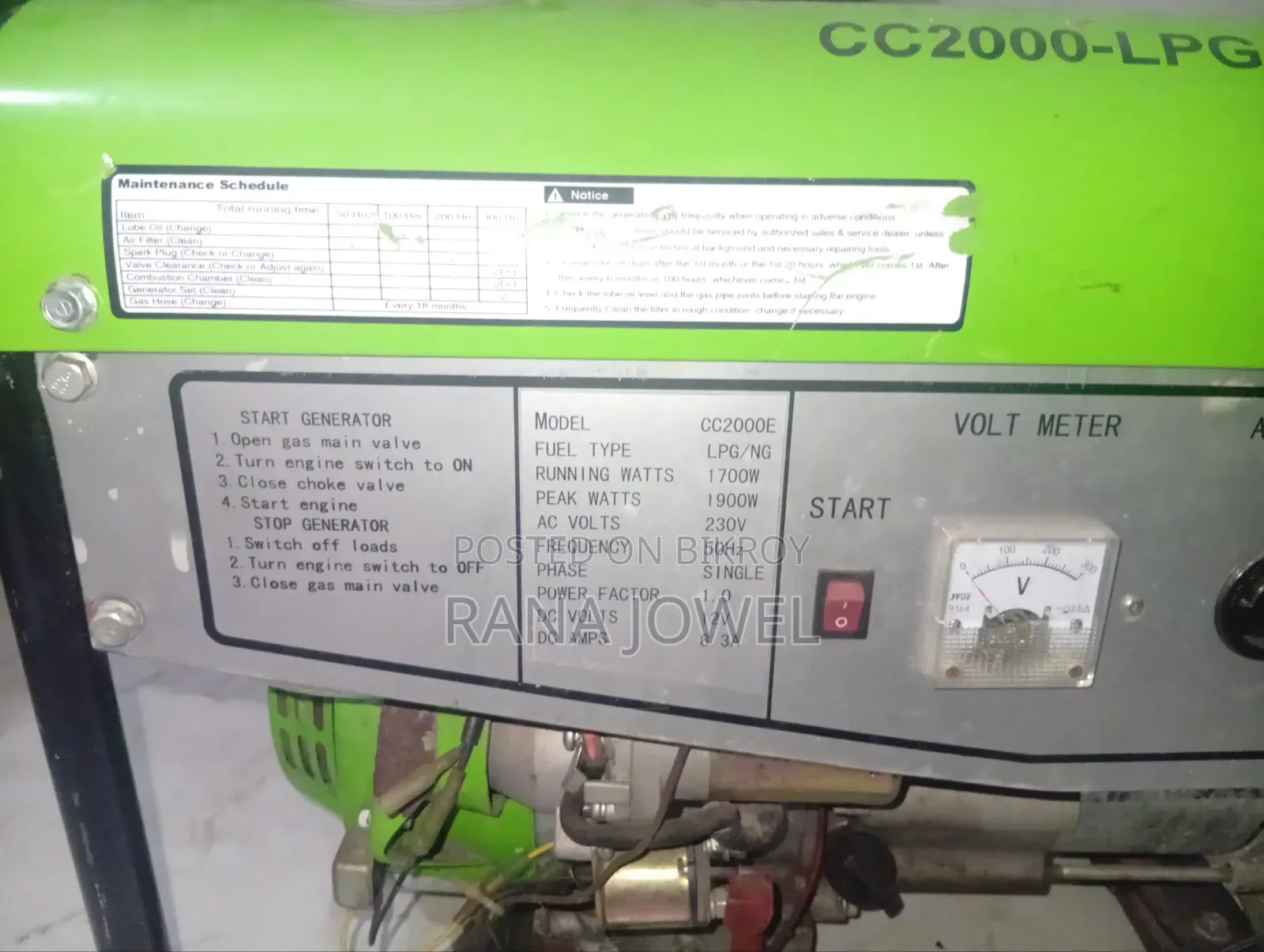 LPG Gas Generator