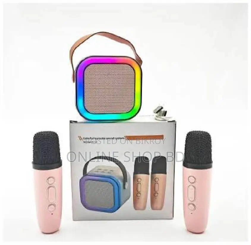 K12 Portable Karaoke Bluetooth Speaker With Microphone-