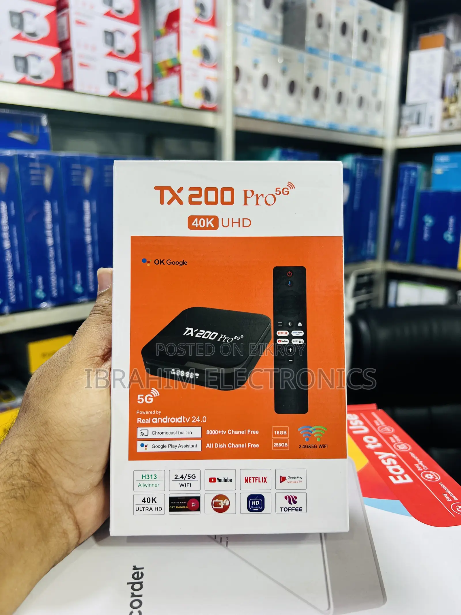 TX200 Pro Smart TV Box | 40K UHD | Android Smart Box