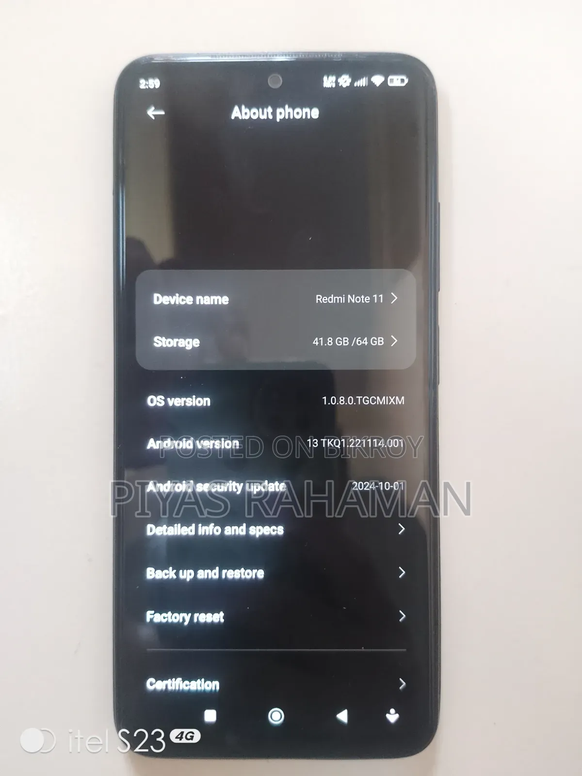 Xiaomi Redmi Note 11 64 GB Black