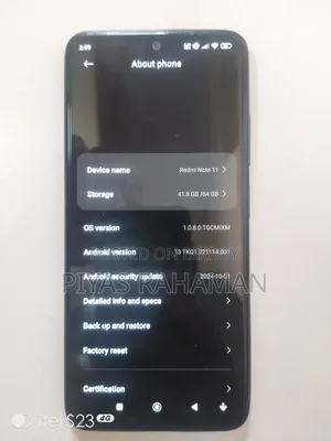 Xiaomi Redmi Note 11 64 GB Black