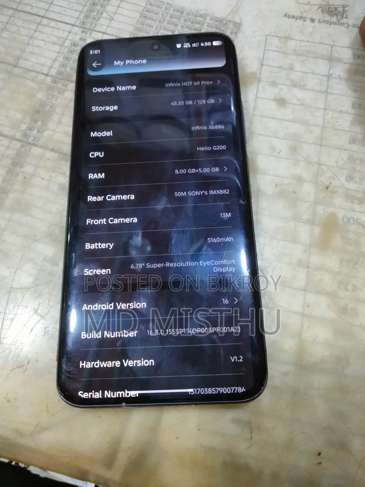 Infinix Hot 60 Pro+ 128 GB Black