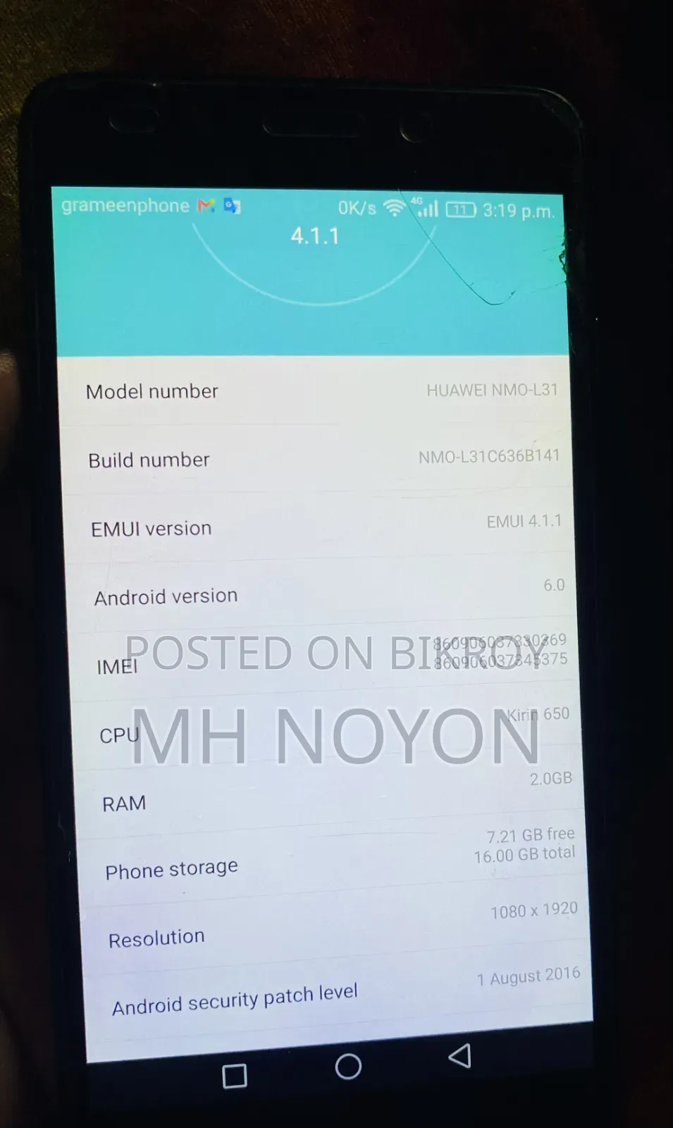 Huawei GT3 Dual SIM 16 GB Gray