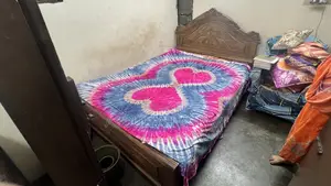 Teak Wood Bed For 3 Persons