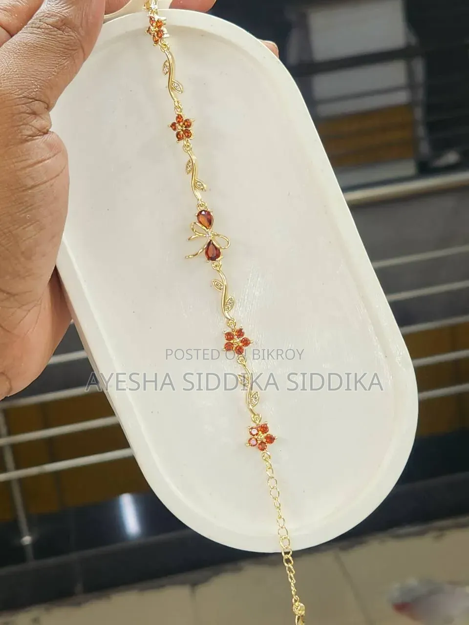 বো অ্যান্টি-টার্নিশ চেইন ব্রেসলেট